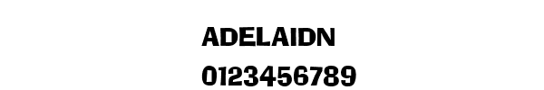 Fuente ADELAIDN.TTF