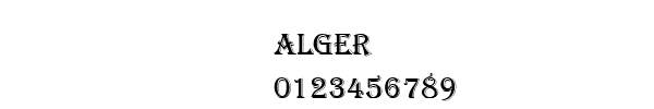 Fuente ALGER.TTF