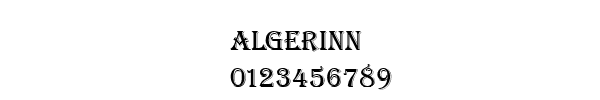 Fuente ALGERINN.TTF
