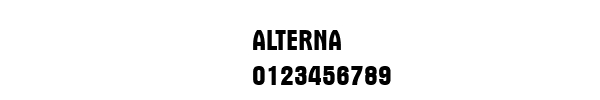 Fuente ALTERNA.TTF