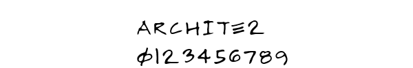 Fuente ARCHITE2.TTF