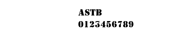 Fuente ASTB.TTF