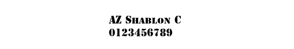 Fuente AZ Shablon C.ttf