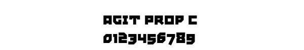 Fuente Agit Prop C.ttf