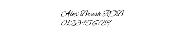 Fuente Alex Brush ROB.ttf