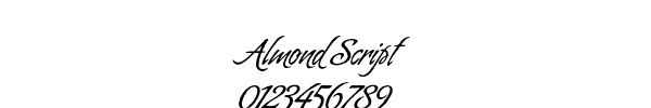 Fuente Almond Script.ttf