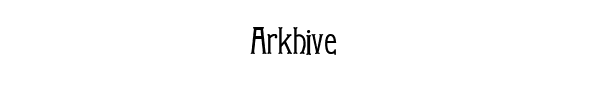 Fuente Arkhive.ttf
