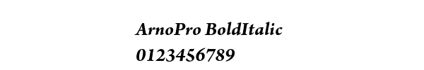 Fuente ArnoPro BoldItalic.ttf
