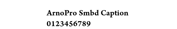 Fuente ArnoPro Smbd Caption.ttf