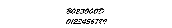 Fuente B023000D.TTF