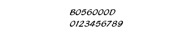 Fuente B056000D.TTF
