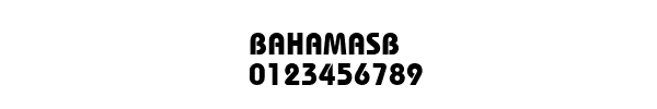 Fuente BAHAMASB.TTF