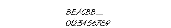 Fuente BEACBB__.TTF