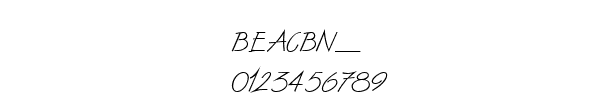 Fuente BEACBN__.TTF