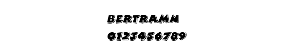 Fuente BERTRAMN.TTF