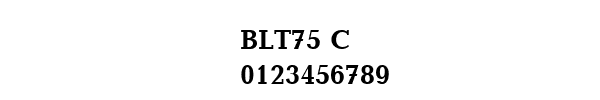 Fuente BLT75 C.TTF