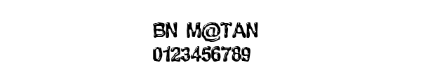 Fuente BN M@TAN.ttf