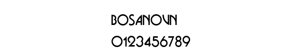 Fuente BOSANOVN.TTF