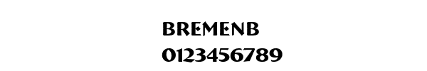 Fuente BREMENB.TTF