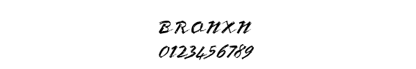 Fuente BRONXN.TTF