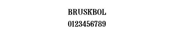 Fuente BRUSKBOL.TTF