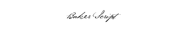 Fuente Baker Script.ttf