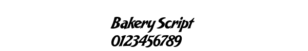 Fuente Bakery Script.ttf