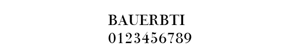 Fuente BauerBTi.ttf