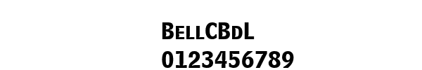 Fuente BellCBdL.ttf