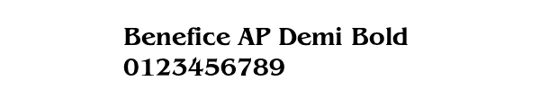 Fuente Benefice AP Demi Bold.ttf
