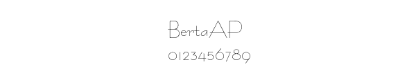 Fuente BertaAP.ttf