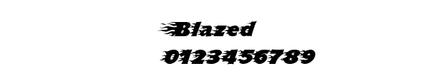 Fuente Blazed.ttf