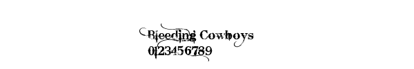 Fuente Bleeding Cowboys.ttf