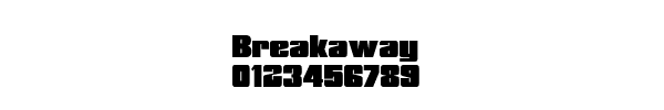 Fuente Breakaway.ttf