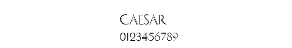 Fuente CAESAR.TTF