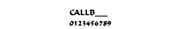 Fuente CALLB___.TTF