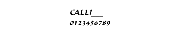 Fuente CALLI___.TTF