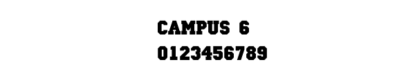 Fuente CAMPUS 6.TTF