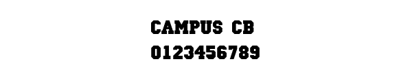 Fuente CAMPUS CB.TTF