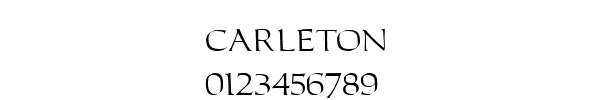 Fuente CARLETON.TTF