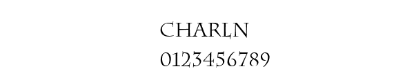 Fuente CHARLN.TTF