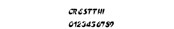 Fuente CRESTTHI.TTF