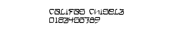 Fuente Califas Chisel3.ttf