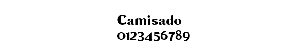 Fuente Camisado.ttf