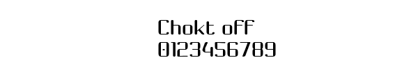 Fuente Chokt off.ttf