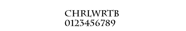 Fuente Chrlwrtb.ttf