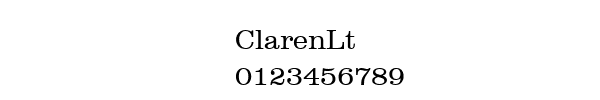 Fuente ClarenLt.ttf