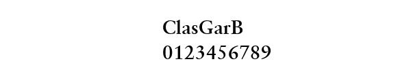 Fuente ClasGarB.ttf