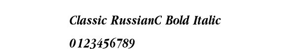 Fuente Classic RussianC Bold Italic.ttf