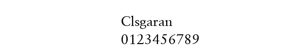 Fuente Clsgaran.ttf